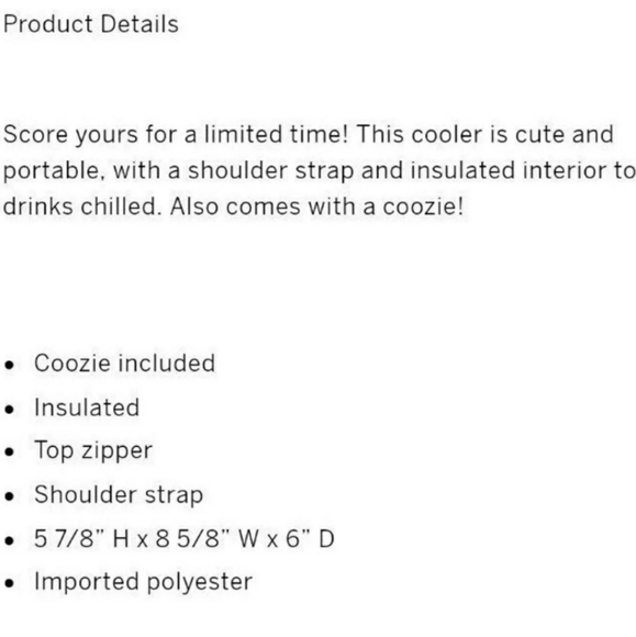 Victoria's Secret Pink Rose Gold Metallic Insulated Cooler Coozie tote - Picture 4 of 4